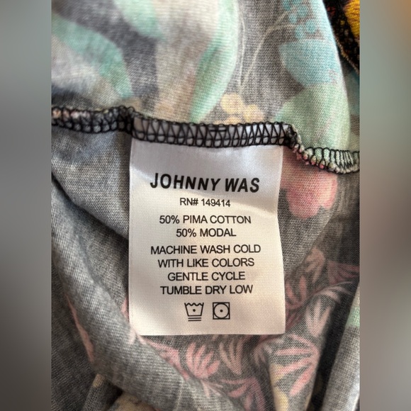 Johnny Was Camella Long Sleeve Floral Button Down Shirt Small - Picture 7 of 7